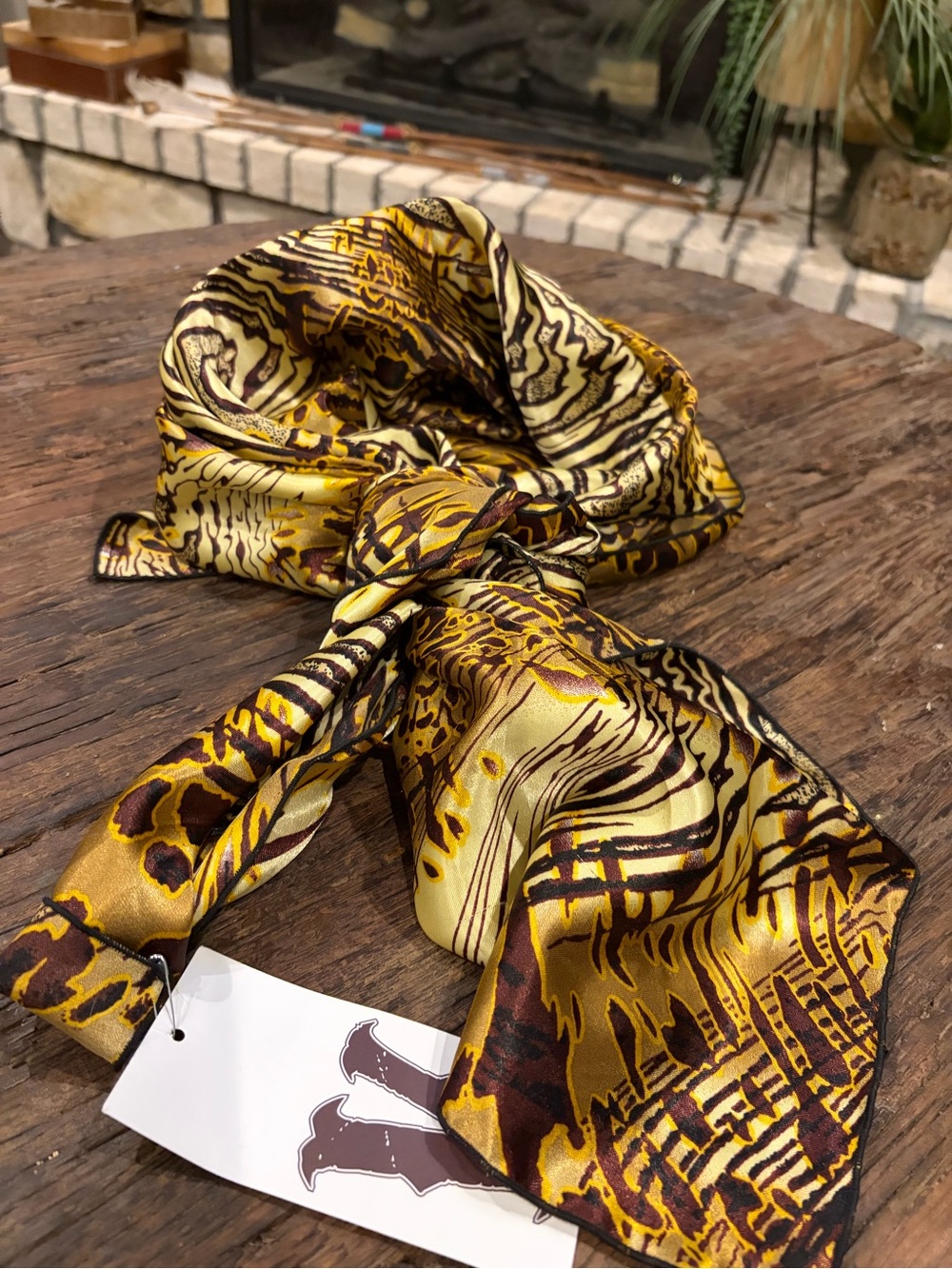 Wild Rag - animal/Exotic Print. Satin
